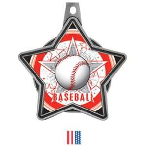  Hasty Awards All Star Insert Custom Baseball Medals SILVER 