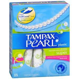  TAMPAX PEARL SUPER FRESH SCENT 18 EACH Health & Personal 