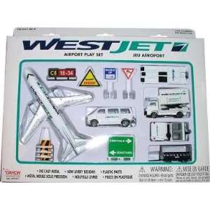  Westjet 13PC. Airport Play Set: Toys & Games