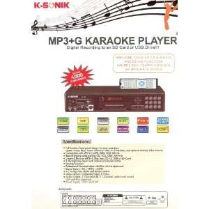  KS 2000 Karaoke Player + 10000 Songs + Microphone Musical 