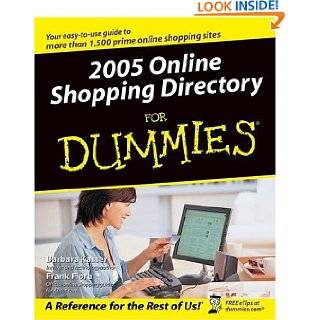 2005 Online Shopping Directory For Dummies by Barbara Kasser and 