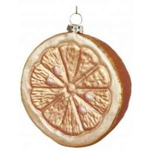   Sugar Glass Orange Fruit Half Christmas Ornament: Home & Kitchen