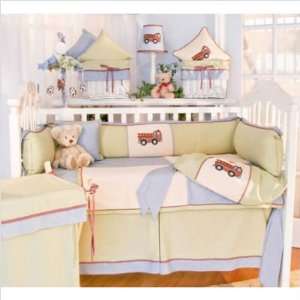   : Brandee Danielle FIRECOLL Fire Engine Crib Bedding Collection: Baby