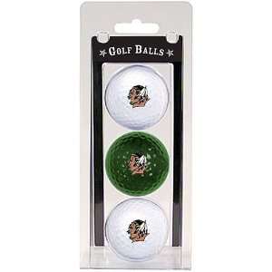  North Dakota Fightin Sioux Pack Of 3 Golf Balls From Team 