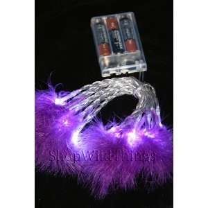   Feathers   20 Lights, 86 Long   Battery Operated: Home & Kitchen