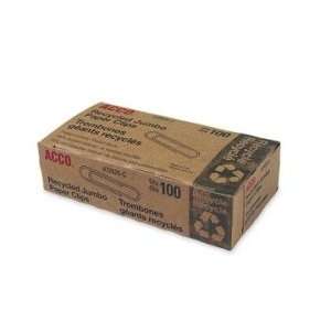  Acco Recycled Paper Clip   Silver   ACC72525 Office 