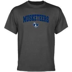  NCAA Xavier Musketeers Charcoal Logo Arch T shirt Sports 