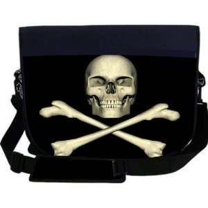 Skull and Bones 3d Design NEOPRENE Laptop Sleeve Bag Messenger Bag 