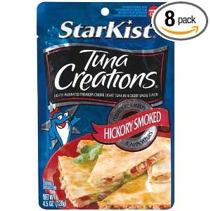 Starkist Tuna Creations, Hickory Smoked, 4.5 Ounce Pouch (Pack of 8)