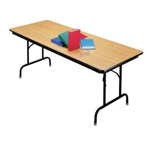  Folding Table 60 x 30 Oak/Black Frame: Office Products