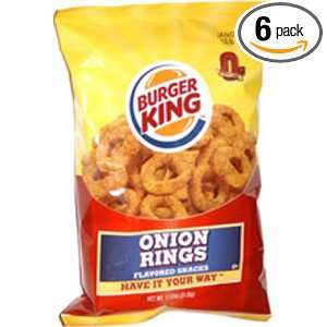 Poore Brothers Burger King Onion Rings, 2 Ounces (Pack of 6):  