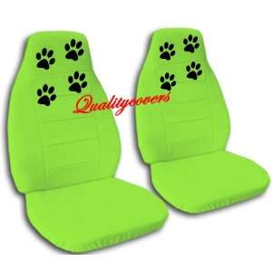   car seat covers with black paw prints for a 2008 Chevy Cobalt. Airbag