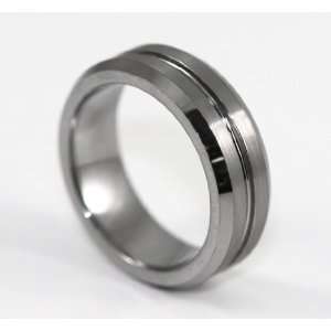  7MM one middle line Tungsten Carbide Wedding Band Ring 