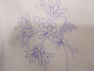 FLORAL NAPKIN embroidery (#4160)  