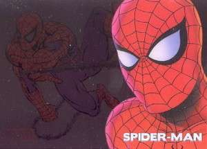 MARVEL 70TH ANNIVERSARY CLEARLY HEROIC CEL INSERT CARD PC4 SPIDER MAN 