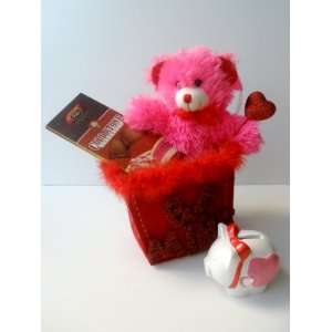 BE MINE Fluffy Fabric Gift Bag with Cold Stone Creamery Filled Milk 