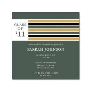  Graduation Invitations   Stacked Stripes By Magnolia Press 