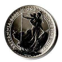 2000 BRITANNIA 1oz SILVER COIN £2 TWO POUND SILVER COIN  