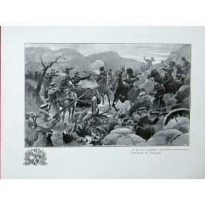  Russo Japanese War Japanese Soldiers Attacked Cossacks