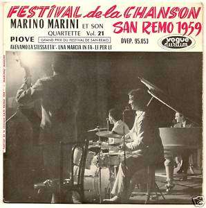 MARINO MARINI QUARTET   PIOVE   S REMO 1959 EP FRENCH  