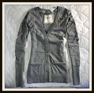 Abercrombie & Fitch A&F Abigail Womens Sweater in Heather Grey NWT 