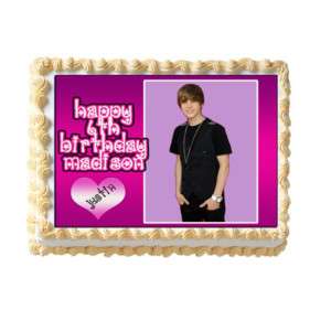 Justin Bieber Birthday Cake on Justin Bieber Ticket Personalized Birthday Invitations W Photo New 2 X