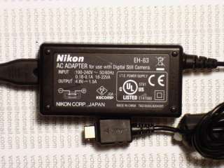 NIKON COOLPIX S1 S2 S3 S52c S60 S610C AC Adapter EH 63  