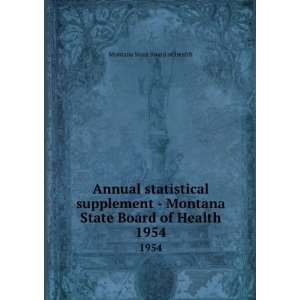  Annual statistical supplement   Montana State Board of Health 
