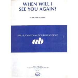  Sheet Music When Will I See You Again Kenny Gamblew Leon 