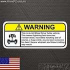 AWD TURBO warning sticker for WRX EVO GSR GTR GT4 TX3
