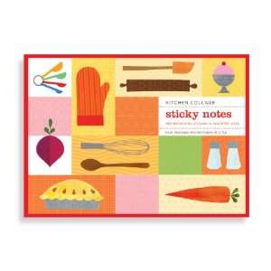  Galison Kitchen Collage Sticky Notes, Multi color (27610 