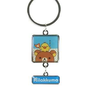   Keychain Charms   Rilakkuma and Kiiroitori with Flag (3 Key chain