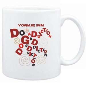    Mug White  Yorkie Pin DOG ADDICTION  Dogs: Sports & Outdoors
