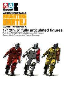 12 threeA Toy Ashley Wood Adventure Kartej   Zomb ThreePack  