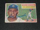DON NEWCOMBE 1956 TOPPS SIGNED AUTO CARD #235 DODGERS