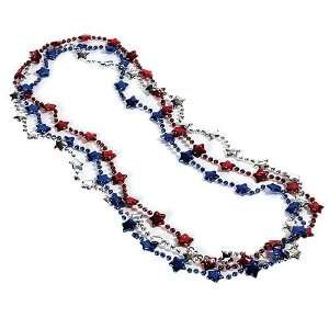  4th of July Beaded Necklaces (3 count): Toys & Games