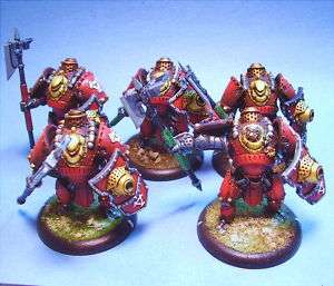 Warmachine painted miniature Khador Shocktroopers Red  