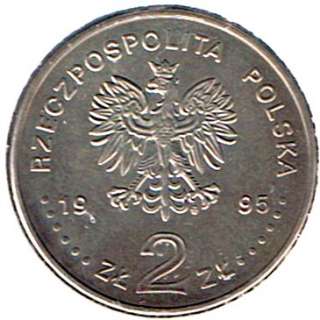 POLAND   2 ZLOTE 1995 UNC Y# 300 UNC  