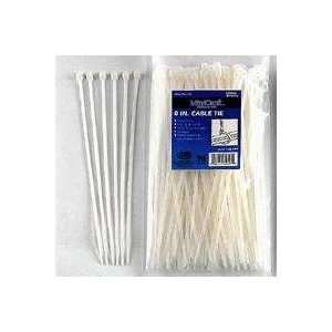  8IN CABLE TIE 40LB 100PC CLEAR