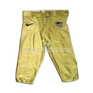 Gold No. Game Used Colorado Nike Football Pair of Pants  