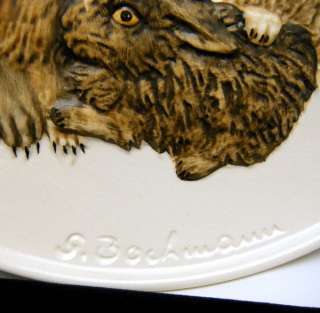 Rabbit Plate 1975 Goebel Mothers Series First Edition  