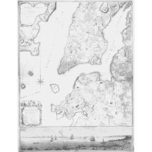  Historical Map of New York, 1766 67, Antique Map Wall Art 