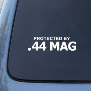 Protected By .44 Magnum   Car, Truck, Notebook, Vinyl Decal Sticker 