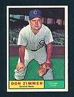 DON ZIMMER CUBS 1961 TOPPS 493 EX MT  