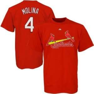  Youth St. Louis Cardinals #4 Yadier Molina `Name and 