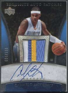   Exquisite Collection #APCA Carmelo Anthony Patch Auto #084/100  