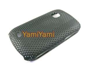Plastic Hole Skin Protector Case Samsung Galaxy Fit s5670 Black  