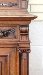 ANTIQUE FRENCH MYTHOLOGICAL DISPLAY CABINET BUFFET  