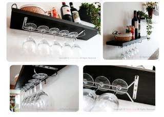 Belows are example. We will ship only metal wine glass rack. Wood 