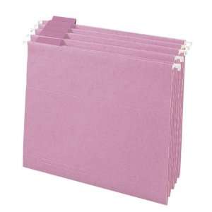  Colored Hanging Folders, 1/5 Tab Cut, Legal Size, Lavender 